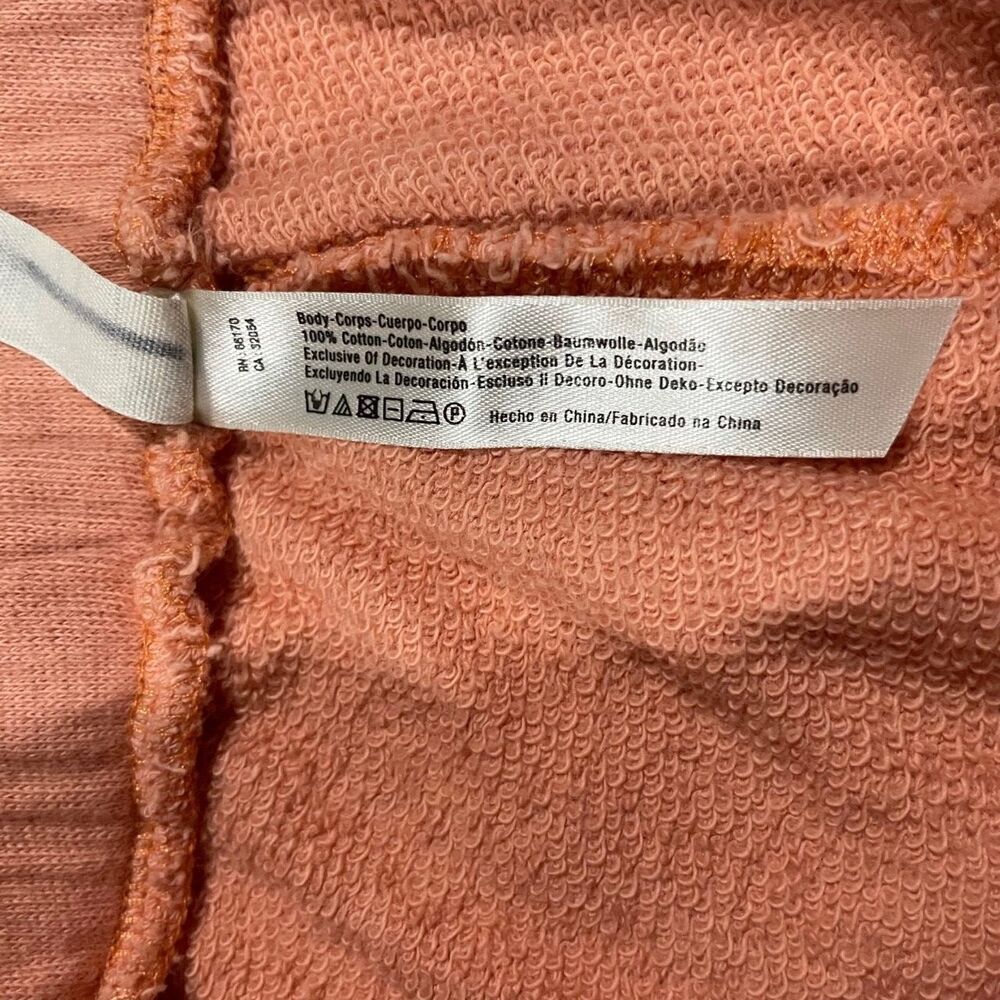 FREE PEOPLE Movement Sweatpants Pink Drawstring Tapered Jogger Cotton Womens XS - Picture 7 of 8